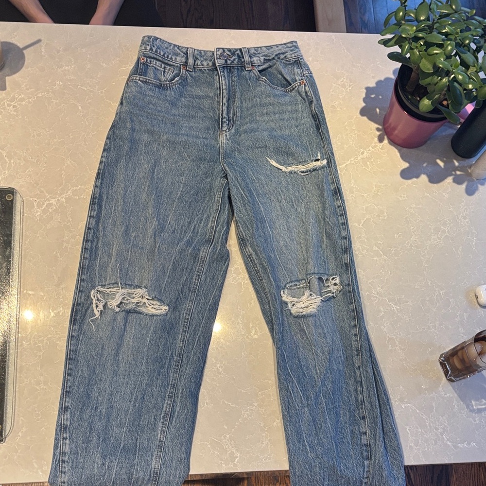 Garage Blue Denim Baggy Jeans